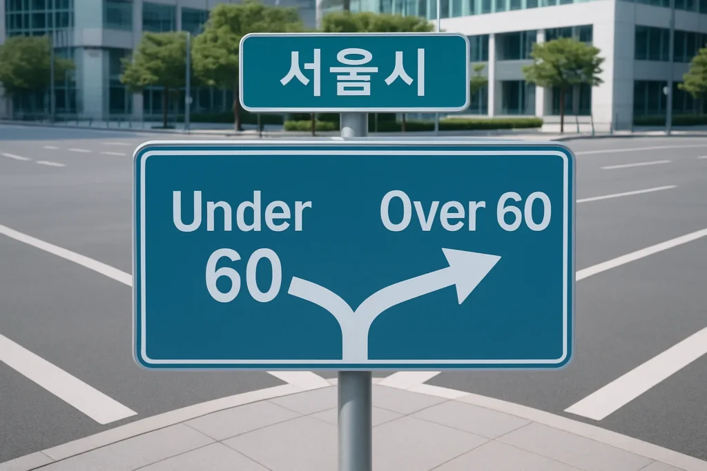 '60세 미만'과 '60세 이상'