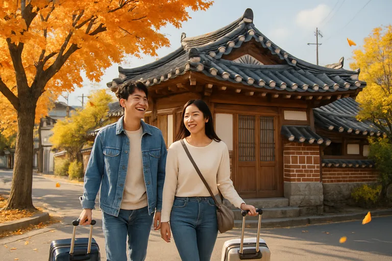 아름다운 국내 소도시의 가을 풍경